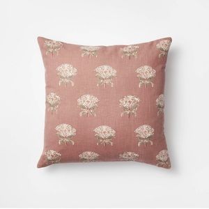 NWT Studio Mcgee Floral Block Print Square Throw Pillow